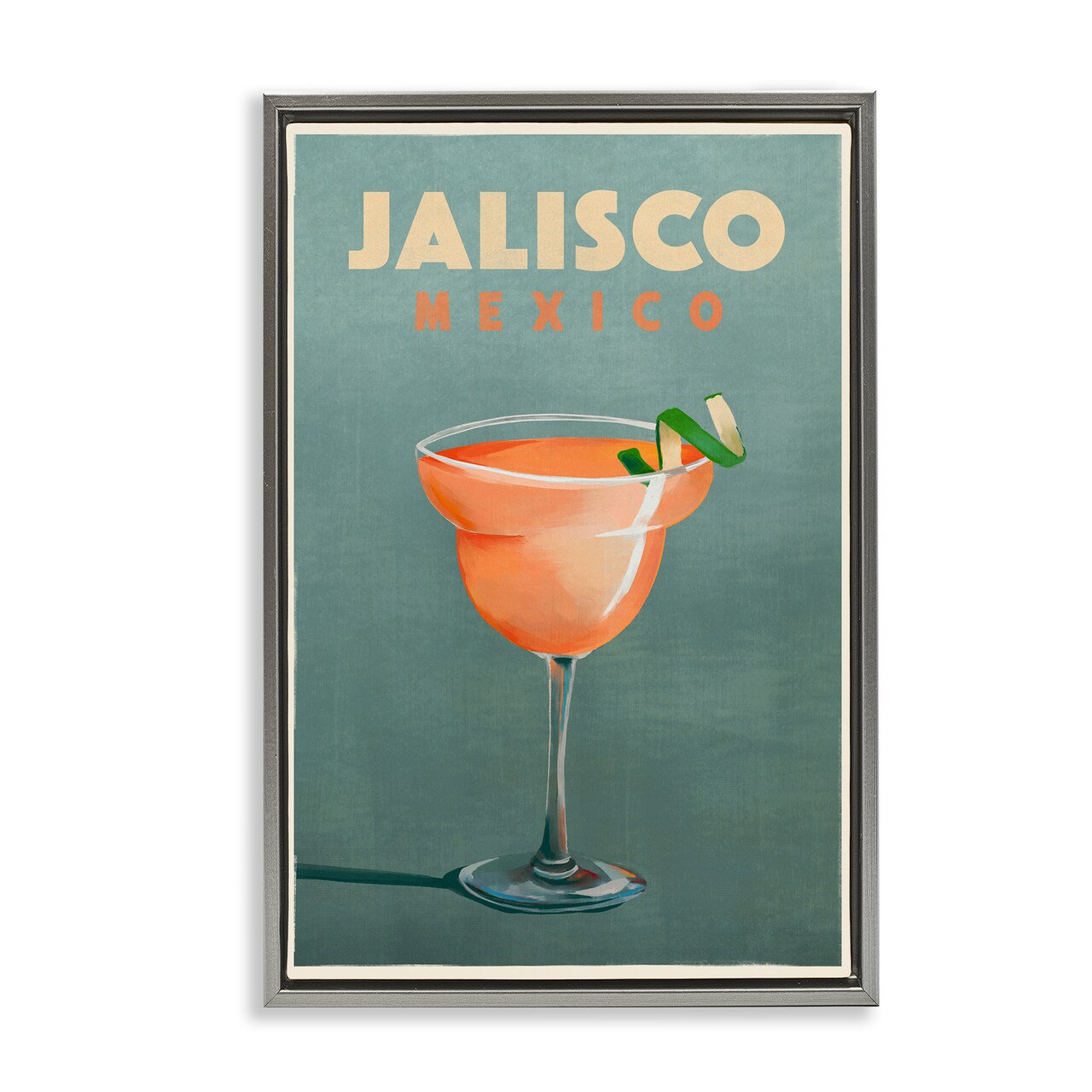 Stupell Industries Jalisco Mexico Cocktail Framed Floater Canvas Wall Art Design by The Whiskey Ginger